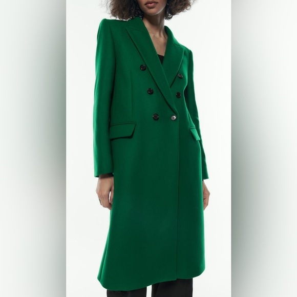 Zara Jackets & Blazers - Zara Wool Blend Coat Premium